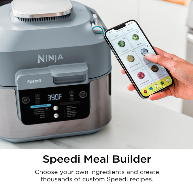 Ninja Speedi - Rapid Cooker Air Fryer 6-qt. Capacity 10-in-1 Functionality - Meal Builder